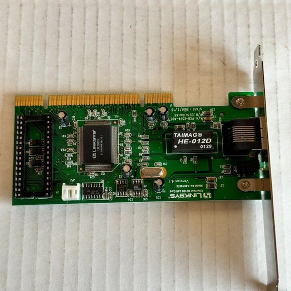 PCI EtherFast 10/100 LAN Network Card PCB-E574-AB5 Linksys LNE100TX Ethernet - Picture 1 of 8